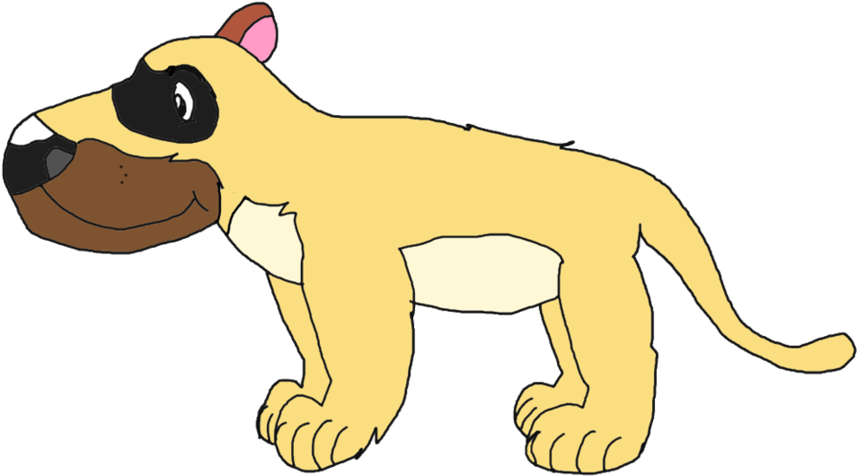 Lalo The Bear Dog By Kallytoonsstudios - Cartoon (1024x598)