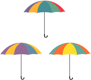 Colorful Umbrella Vector Png, Umbrella, Colorful Umbrella, - Umbrella (360x360)