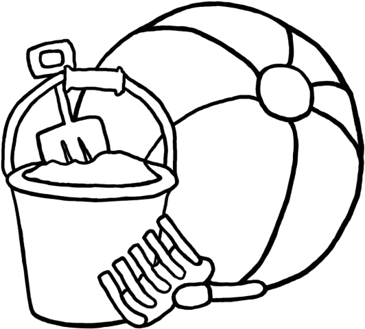 Adult Beach Coloring Pages Printable Sheets To Color - Beach Ball Coloring Sheets (618x512)