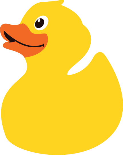 Duck Race Clipart - Ducky Png (430x541)
