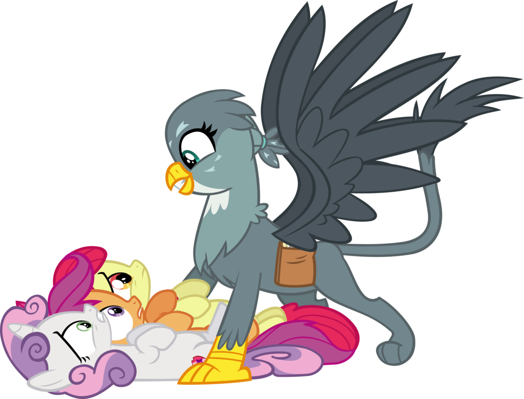 Gabby Meets The Cmc By Ironm17 - Sweetie Belle Friendship Is Magic (1024x781)