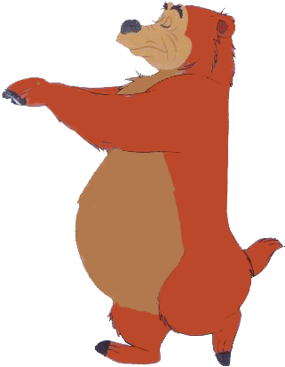 Humphrey Bear Clipart - Cartoon (332x431)