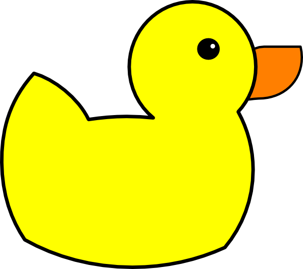 Duck Clipart Yellow Duck - Duck Clipart Yellow (600x533)