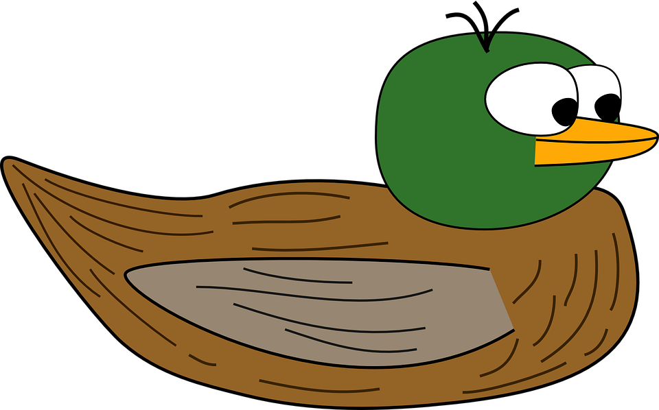 Duck Cartoon 7, - Duck With No Legs (960x598)