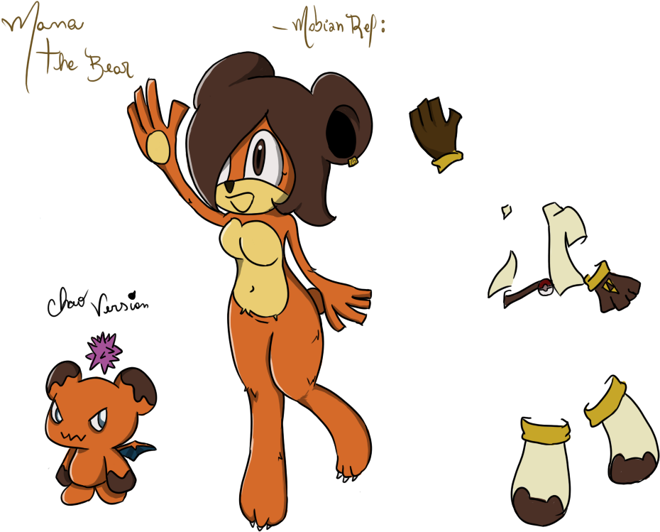 Mana The Bear - Cartoon (1024x768)