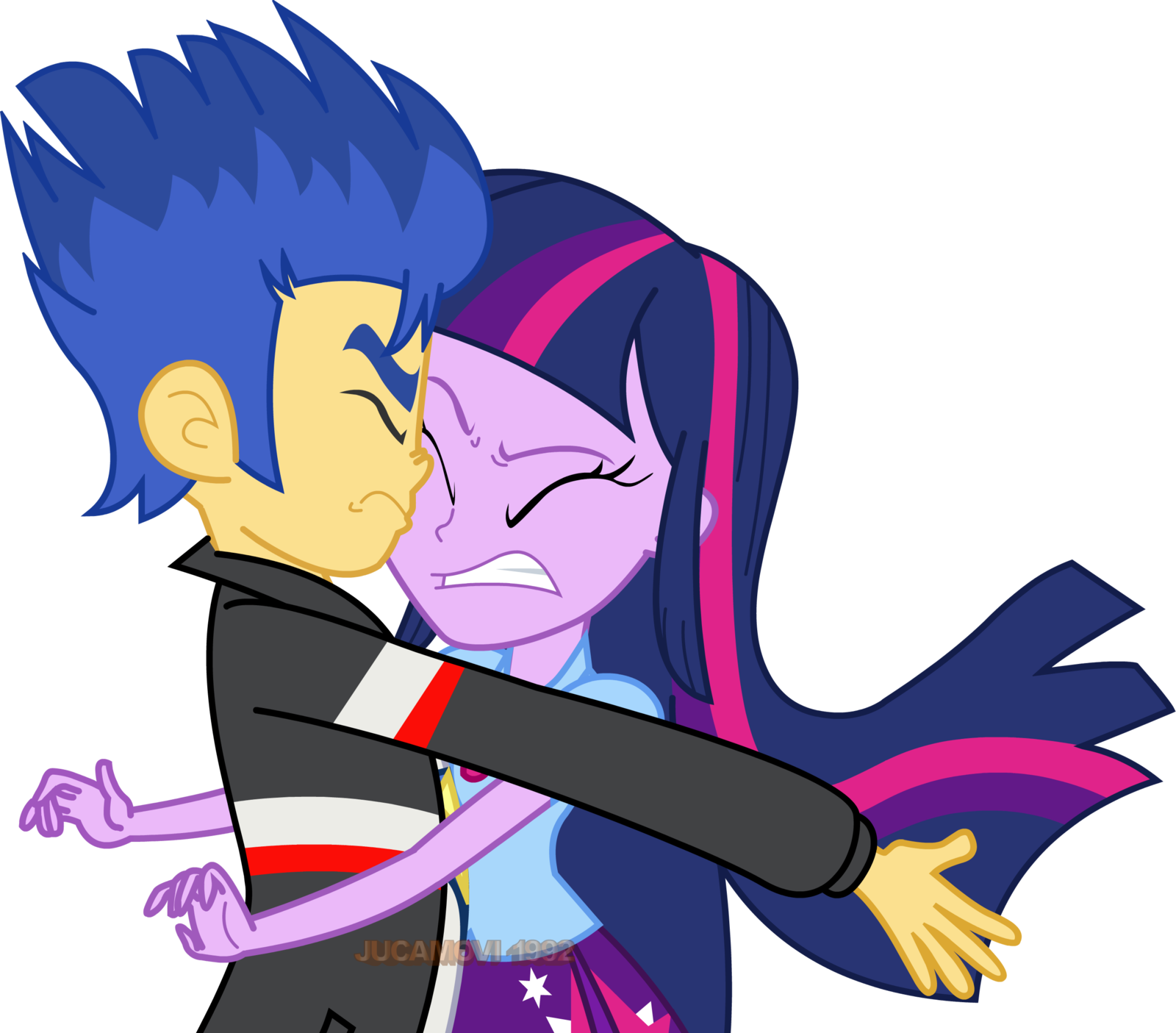 Jucamovi1992, Clothes, Crash, Equestria Girls, Eyes - Twilight Sparkle Love Flash (1600x1405)