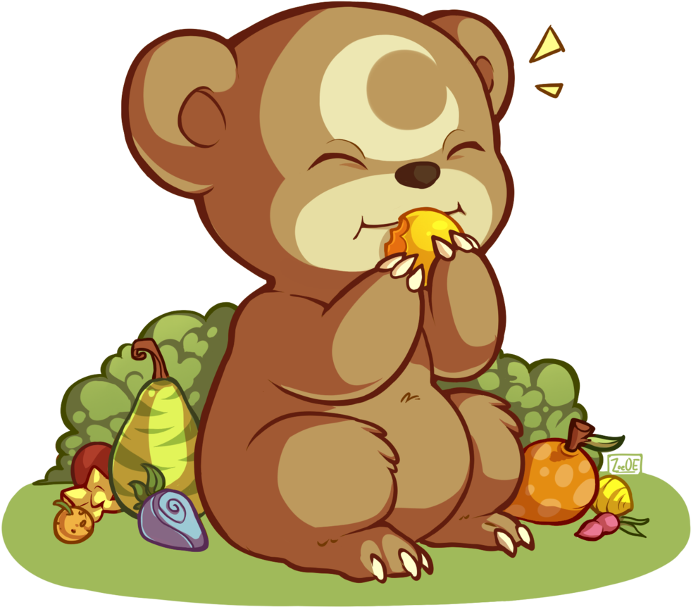 The Bear Necessities By Oddsocket - Pokemon Brown Teddy Bear (1024x1028)