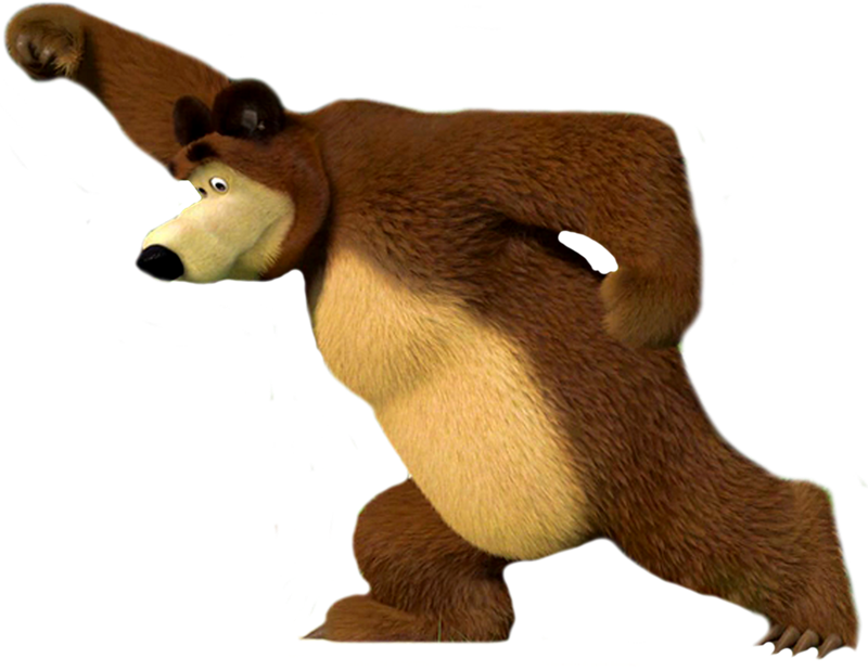 Bear Masha Animation Clip Art - Bear Masha Animation Clip Art (800x619)