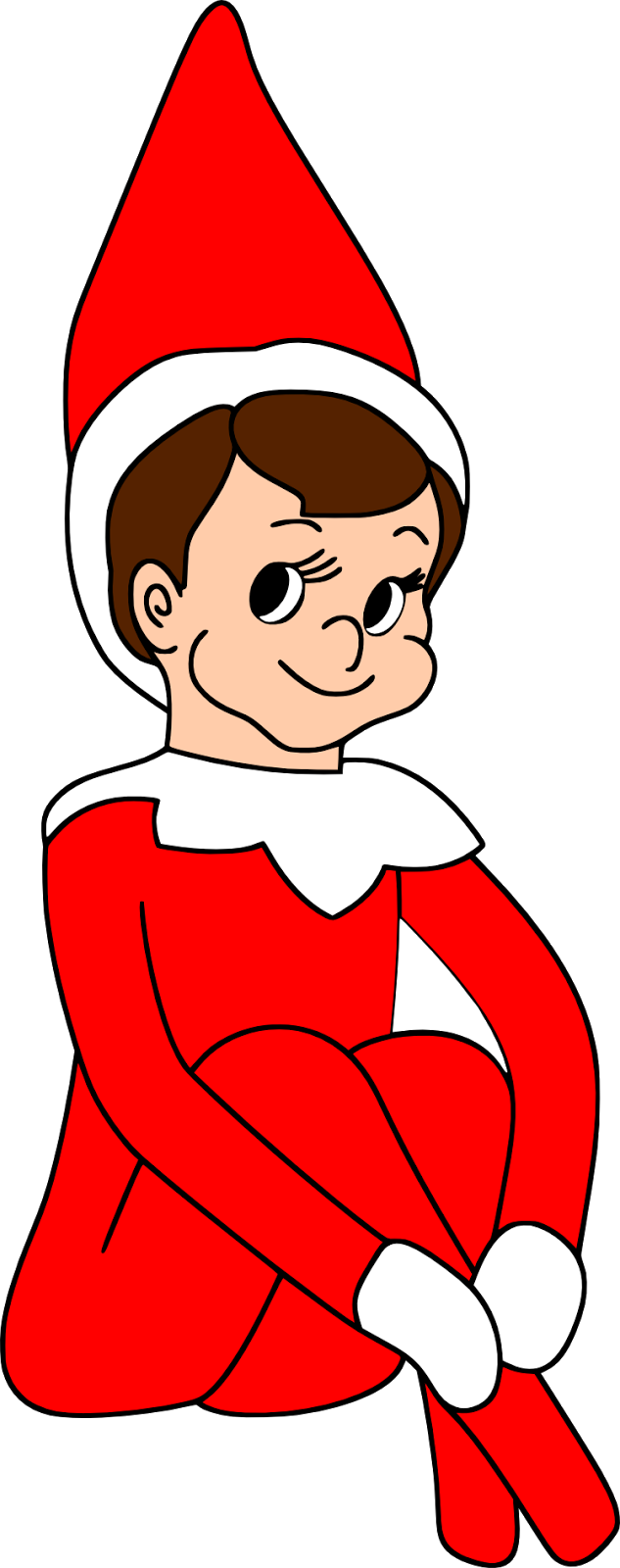 Elf On The Shelf Svg - Elf On The Shelf Cartoon (633x1600)
