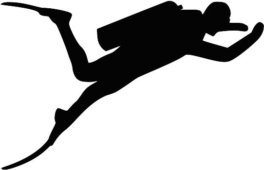 Scuba Diving Juniors Establish Handyman Service - Scuba Diver Silhouette (621x378)