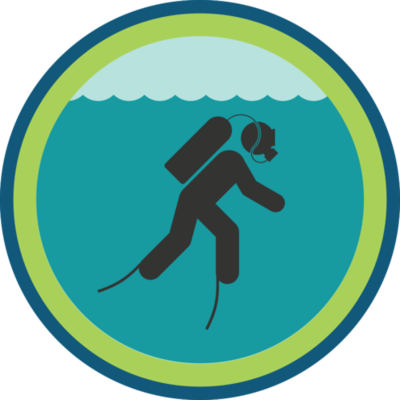 Scuba Diving Badge - Scuba Diving (400x400)