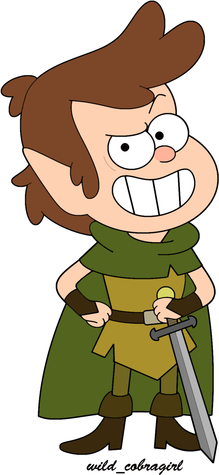 Gf Warrior Elf By Wild-cobragirl - Dd And More D Dipper (1024x1751)