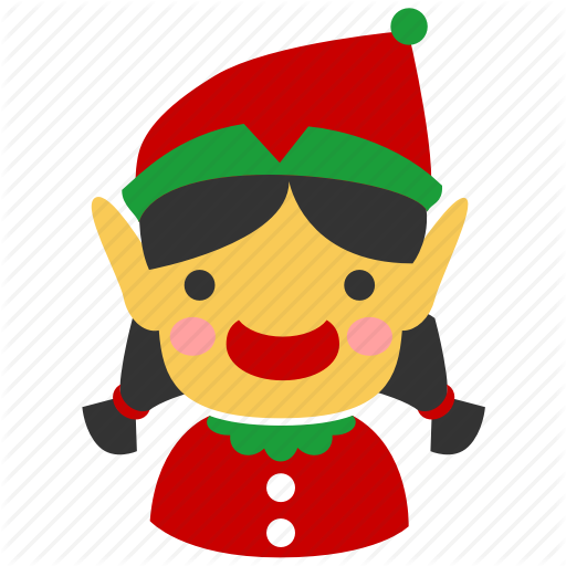 Collection Of Elf Icons Free Download - Christmas Elf Icon Girl (512x512)