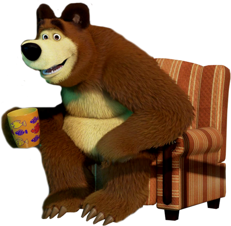 Masha Bear Drawing Kidscreen Awards - Bear On Masha And The Bear (800x773)