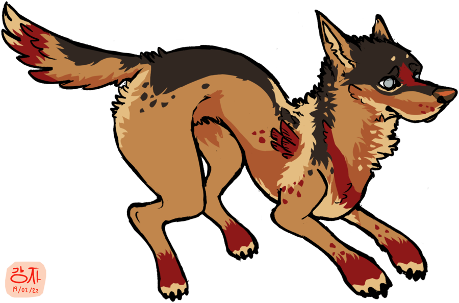 Rohawk For Theral By Bruin The Bear - Dog Catches Something (900x594)
