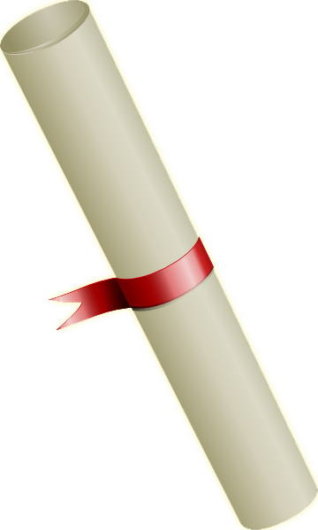 Diploma Clip Art - Degree Clip Art (360x599)