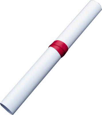 Rolled Diploma Png Diploma Scroll For Pinterest - Diploma Scroll Psd (356x400)