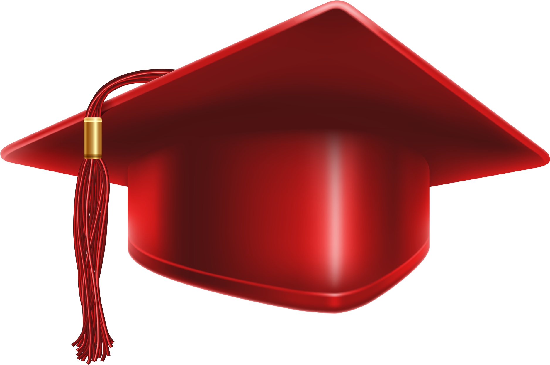 Graduation Cap Red Png Hd Image - Red Graduation Cap Png (1900x1280)