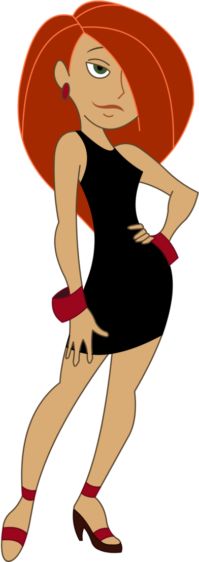 One Two Three Four - Kim Possible Black Dress (722x1106)