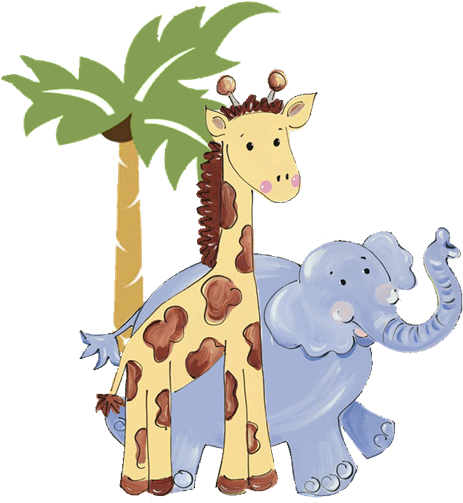 Baby Zoo Animal Clipart - Baby Zoo Animals Png (600x512)