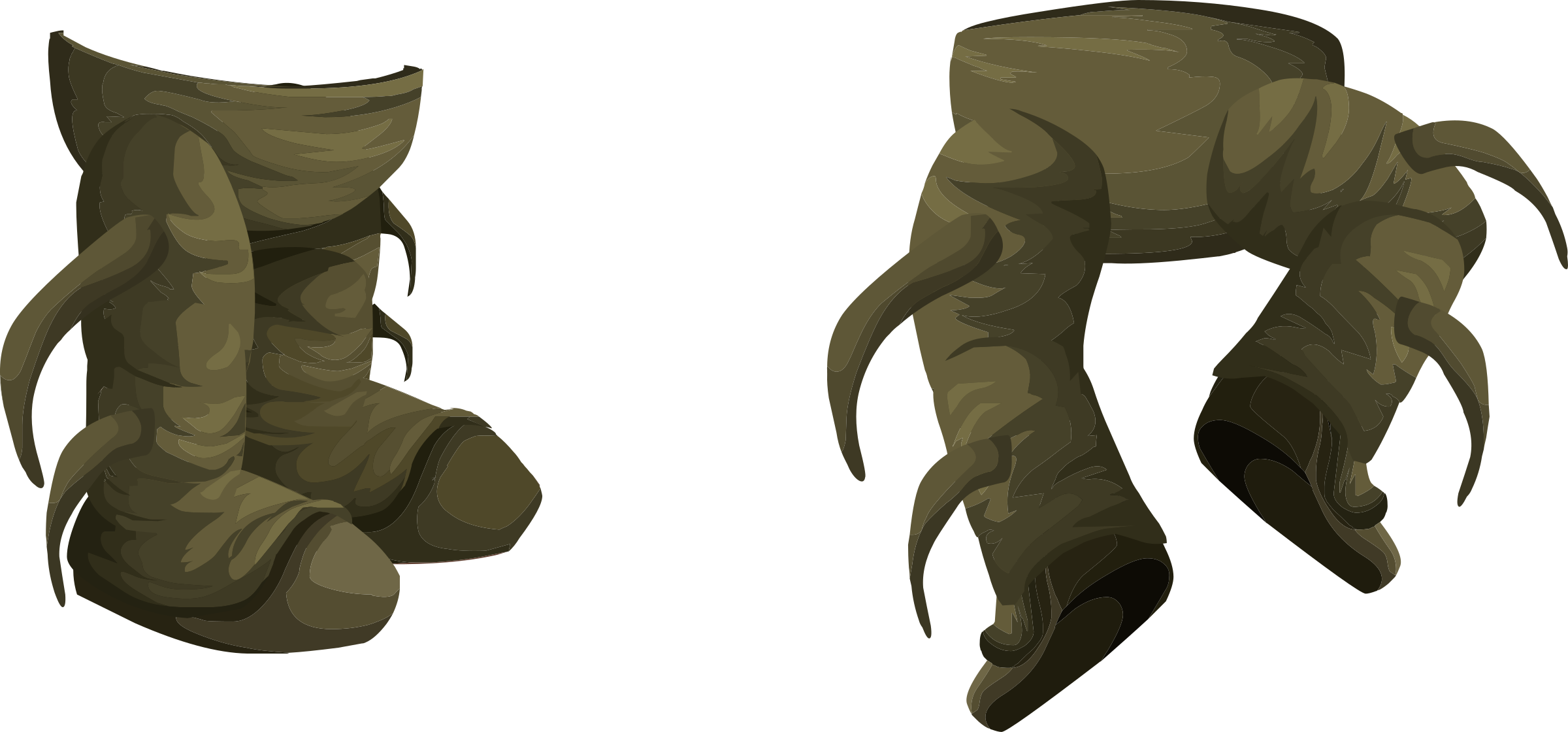 Wardrobe Pants - Clip Art (2400x1120)