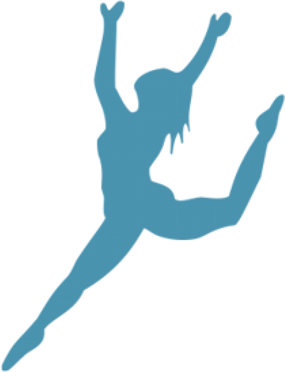 Human Figure No3 Ballet Dancer - Silhouette Of Dancer Leaping (750x750)