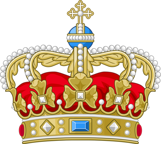 Royal Crown Of Denmark - King Christian Monogram (670x600)
