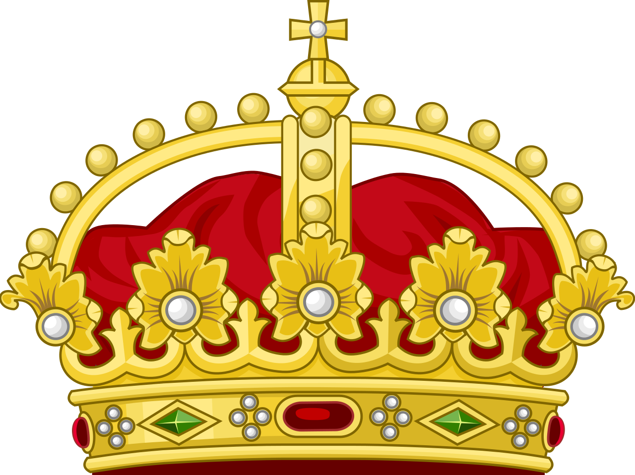 Heraldic Royal Crown Of The King Of The Romans - Crown Cartoon Png (1280x958)