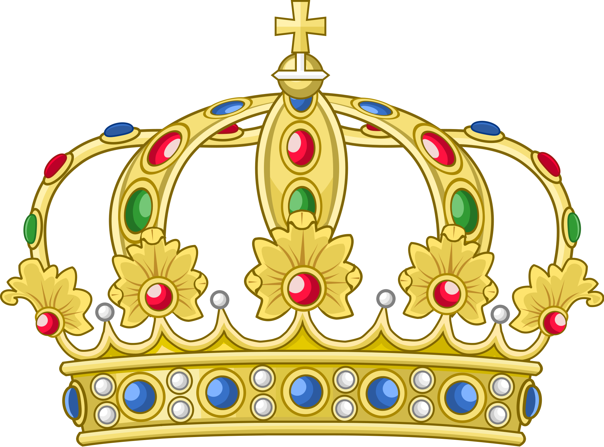 Royal Crown Cliparts 9, - Heraldic Royal Crown Png (2000x1479)