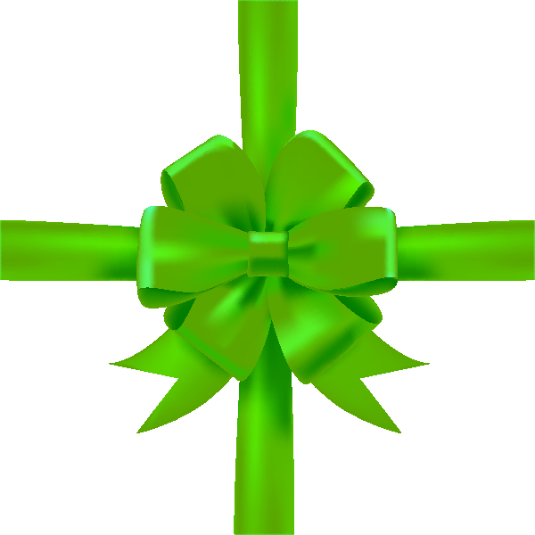 Green Bow Ribbon Icon3 Vector Data - Green Ribbon Bow Png (600x600)