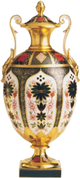 Royal Crown Derby Repton Vase From Www - Royal Crown Derby Old Imari Solid Gold Band Repton (300x651)