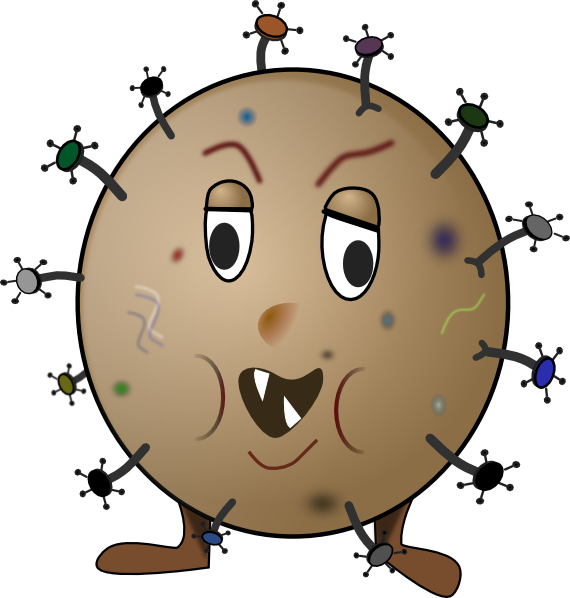 Germ 3 Svg Clip Arts 570 X 598 Px - Germ Clip Art (570x598)