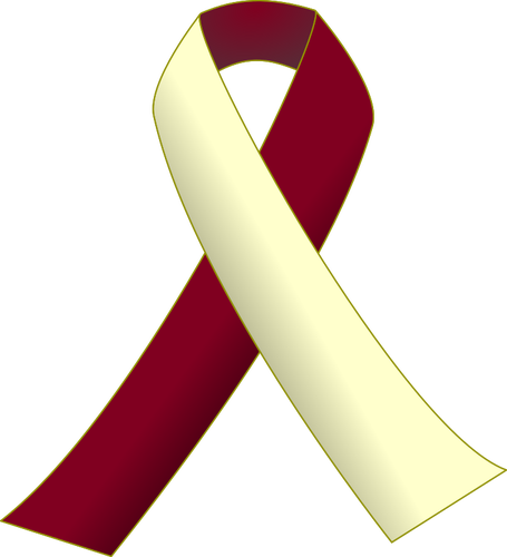 Cliparts Burgundy Banner - Head And Neck Cancer Ribbon (455x500)