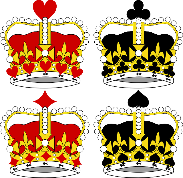 Vector Royal Crown Crowns King Royalty Royal - King And Queen Crown Cartoon (640x622)