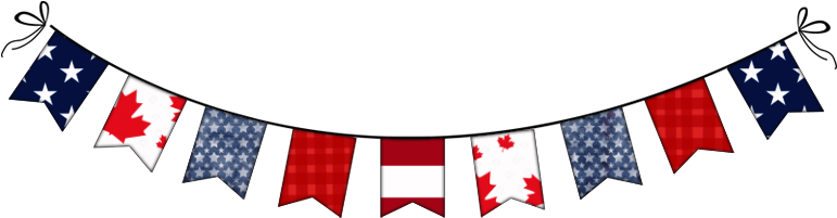 Red White Blue Zeppelin - Fourth Of July Banner Clipart (800x220)