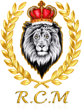 R - C - M - Lion With Crown Tattoo Design (400x400)