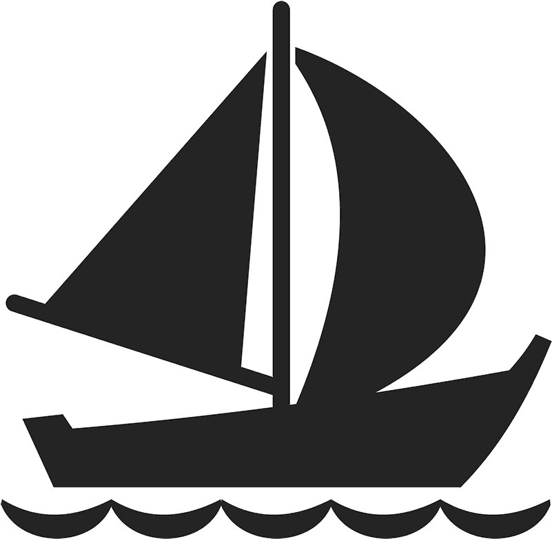 Sailboat In Waves Stamp - Smit Giethoorn (800x800)