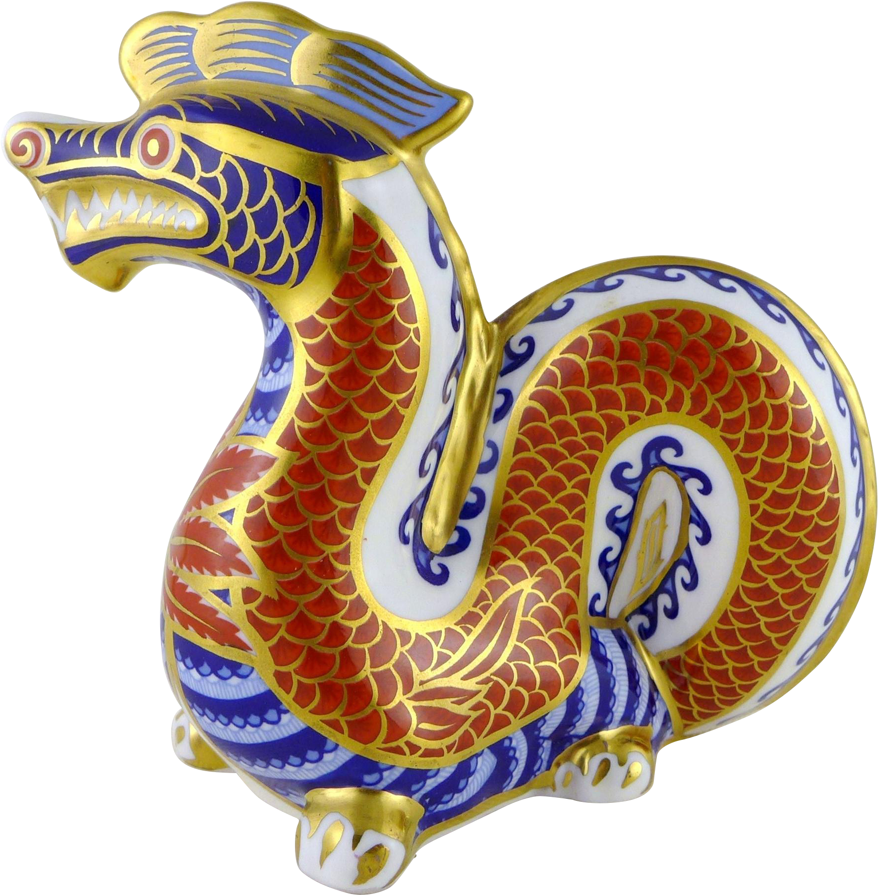 Royal Crown Derby Dragon Figurine / Paperweight From - Derby (1805x1805)