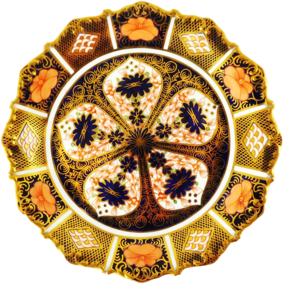 1930's Royal Crown Derby Imari Porcelain Tazza Comport - Derby (986x986)