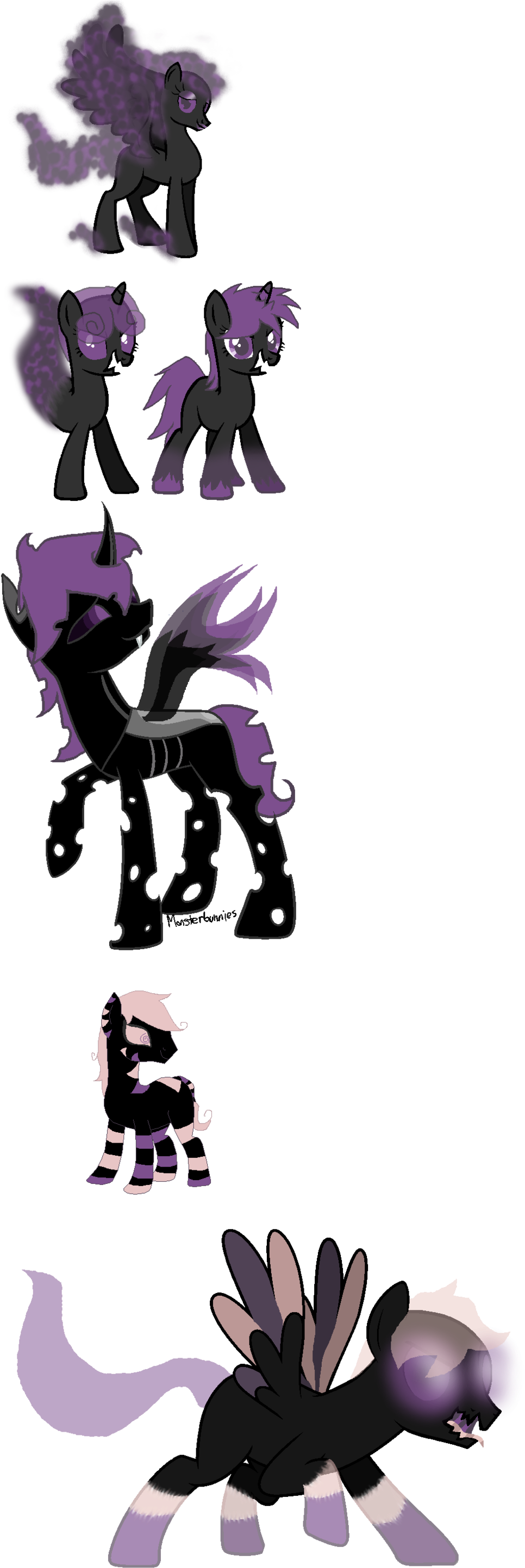 Schattenspielkat Lavender Town Ghost-ponies - Illustration (1024x3002)