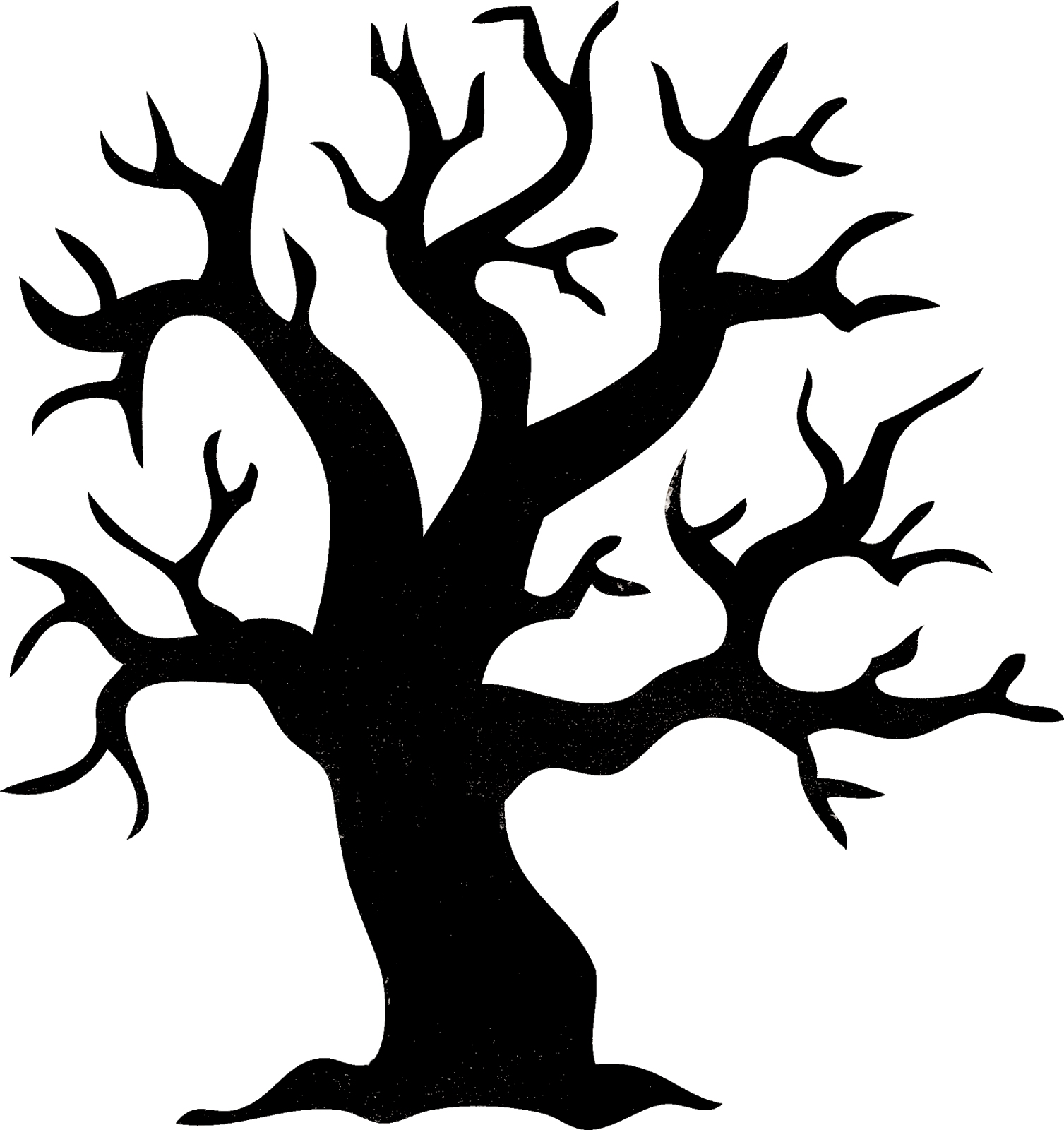 Tree & Bat From Ghost Town Mini Collection By Echo - Halloween Tree Silhouette (1507x1600)