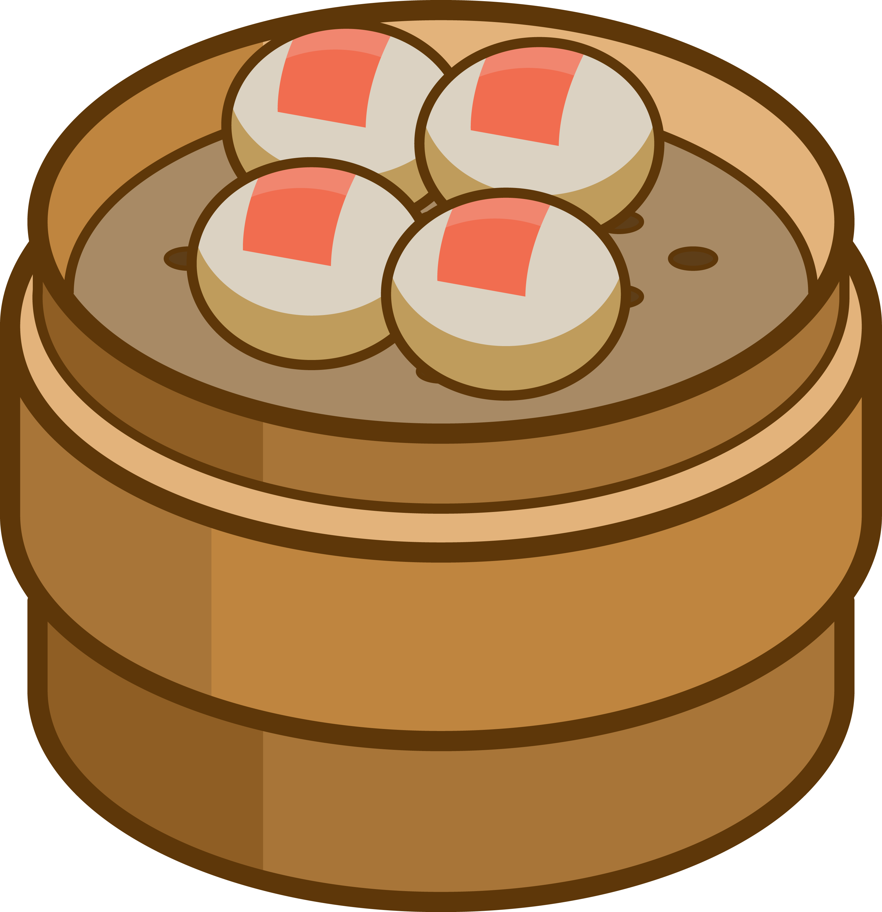 Dim Sum Baozi Clip Art - Dim Sum Clipart (3039x3144)