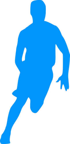Basketball Player Outline Silhouette - Electric Plug Clip Art (243x500)