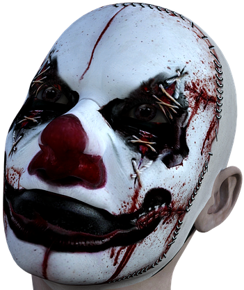 Clown, Evil, Horror, Halloween, Scary, Fear, Spooky - Scary Image Png (640x426)