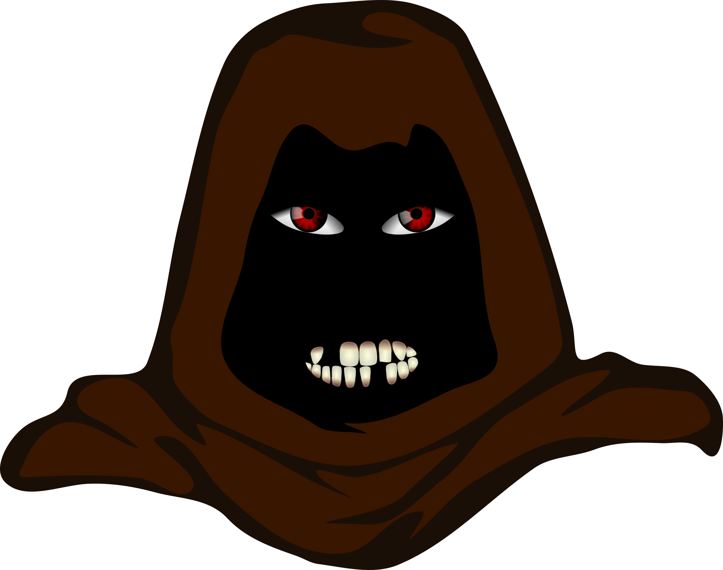 Evil Png - Hooded Cartoon Character (2400x1893)
