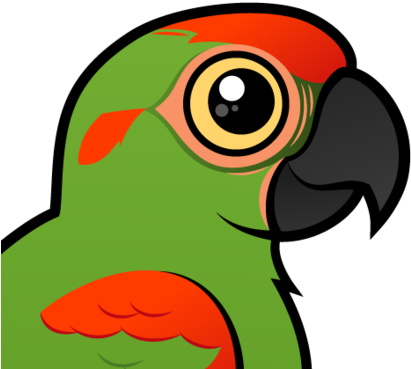 Toucan Clipart Macaw - Blue Throated Macaw Cartoon Clip (440x440)