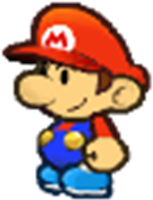 Paper Baby Mario - Mario Paper (420x420)
