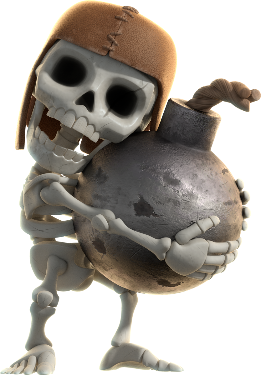 Clash Of Clans Skeleton (834x1200)
