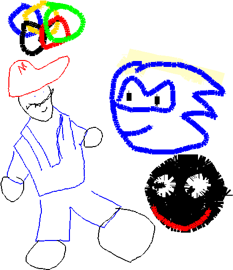 Mario, Sonic, Black Guy At The Olympic Games - Mario, Sonic, Black Guy At The Olympic Games (800x600)