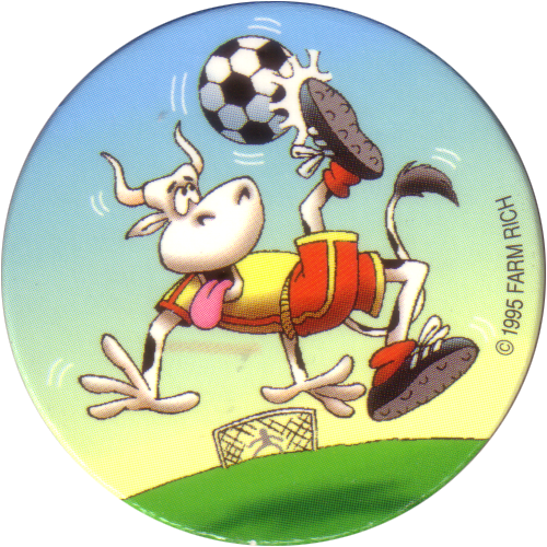 Farm Rich Cow Caps 06 Cow Playing Soccer - American Football (500x500)